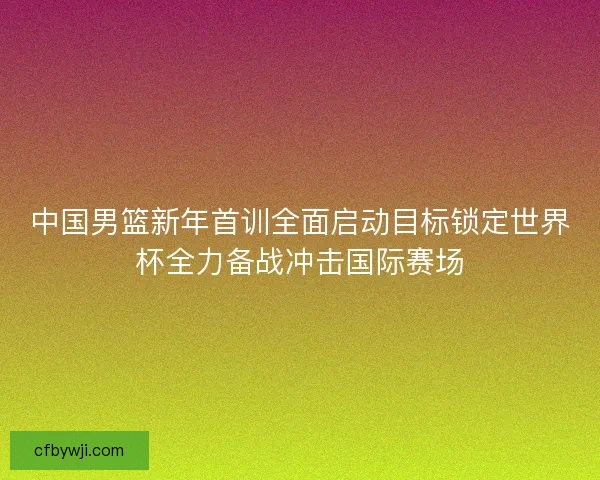 中国男篮新年首训全面启动目标锁定世界杯全力备战冲击国际赛场